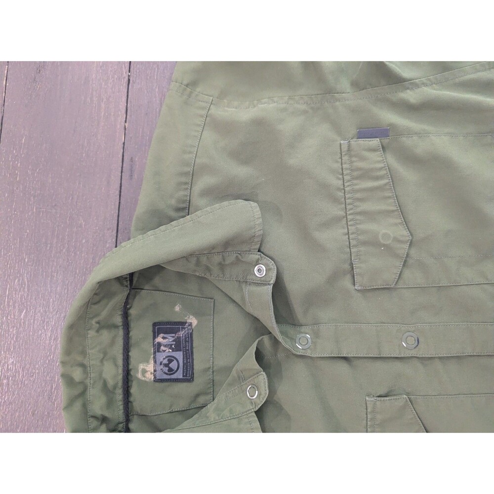 Mens Magpul Sz Medium Stretch Green Short Sleeve Button Up Shirt - Picture 7 of 8